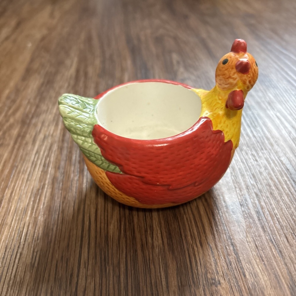 Vintage Yankee Candle Rooster Chicken Candle Tea Light‎ Holder